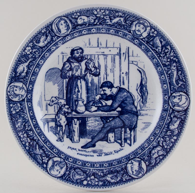 Plate Friar Tuck ... c1900
